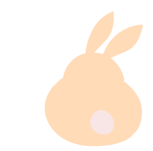 うさぎが眠っている姿